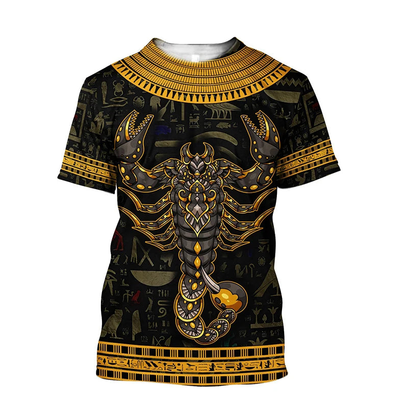 Animal Men's T Shirt 3d Print Scorpion Graphic Tees Top Funny T-Shirts Fashion Casual Male Streetwear Oversized Man Clothing