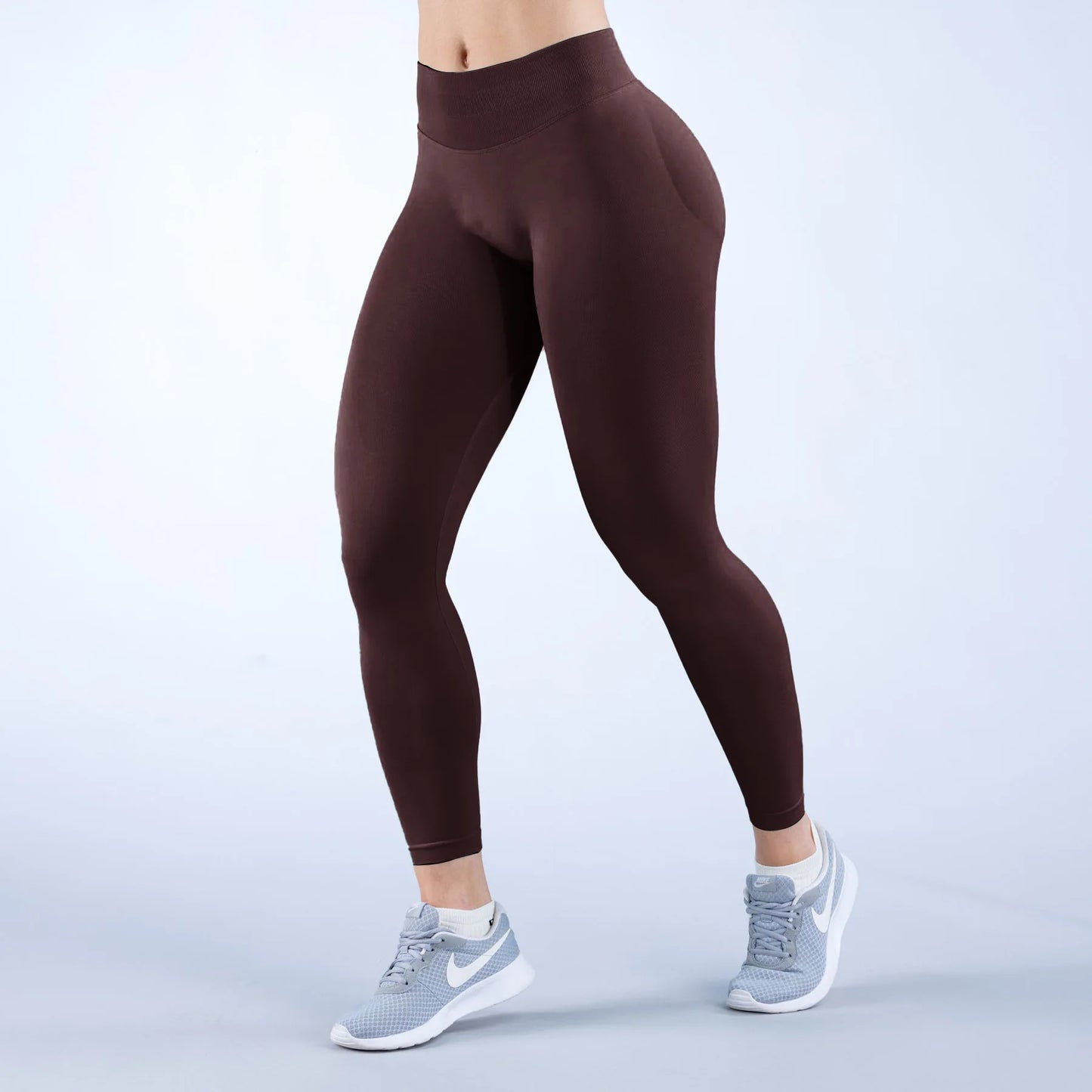 DF Impact matting pleated waist seamless sports fitness trousers