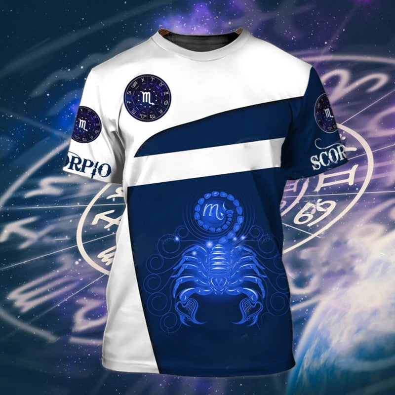Animal Men's T Shirt 3d Print Scorpion Graphic Tees Top Funny T-Shirts Fashion Casual Male Streetwear Oversized Man Clothing