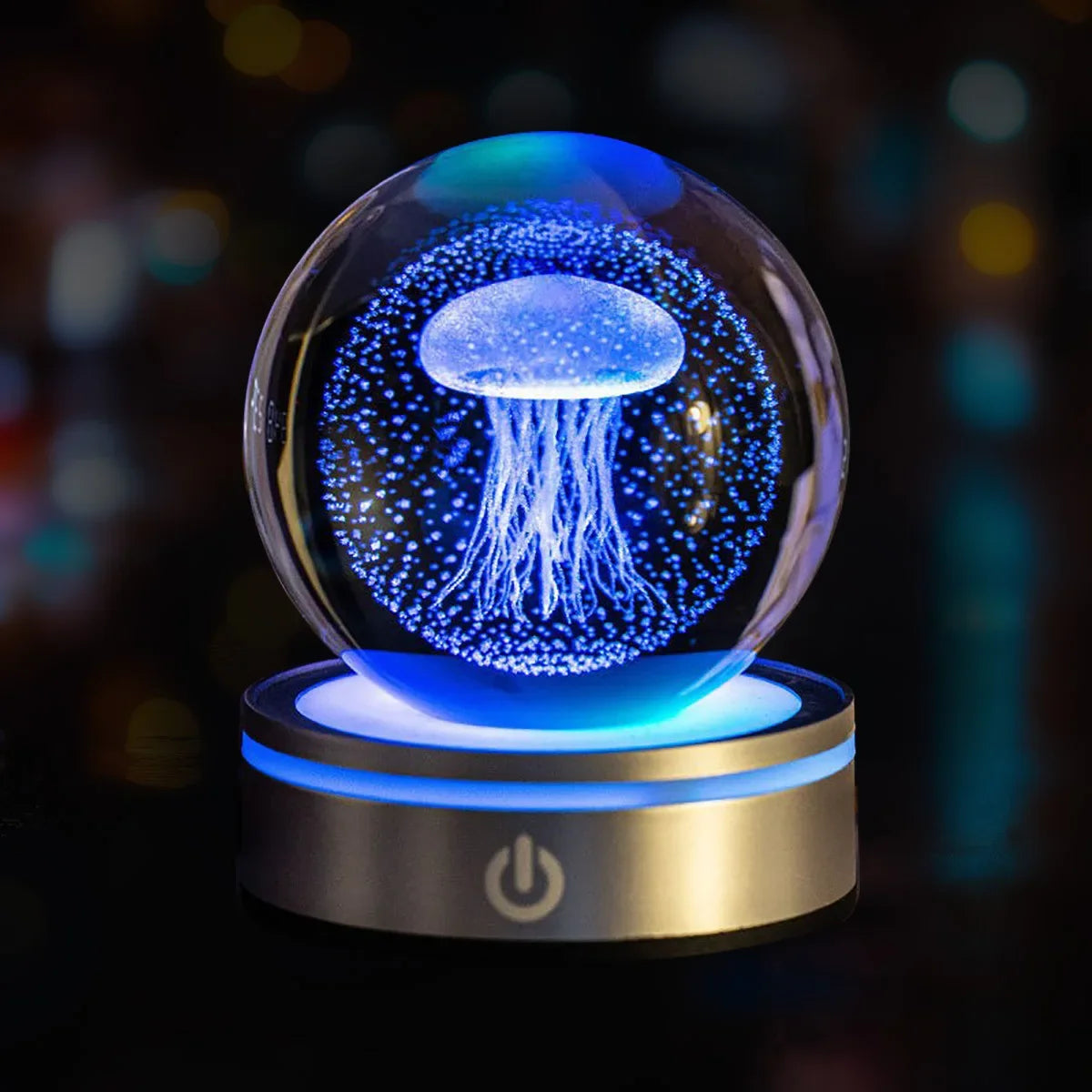 Crystal Ball Night Lights Glowing Planet Galaxy Astronaut 3D RGB Moon Atmosphere Lamp Tabletop Decorations Kid Gifts home decor