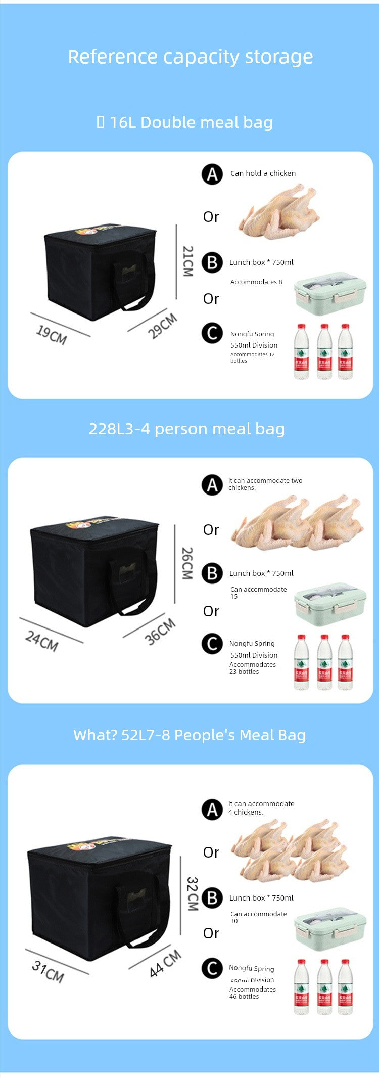 Oxford Cloth Food Grade Aluminum Film Cake Takeaway Insulated Bag