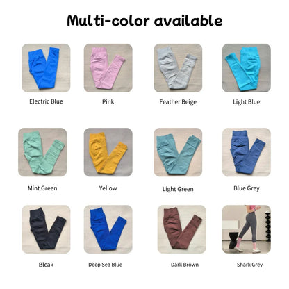 Women Impact Yoga Leggings Fitness Pants Butt Lifting Tights Tummy Control Squat Proof Workout Tights Seamless Sports Pants
