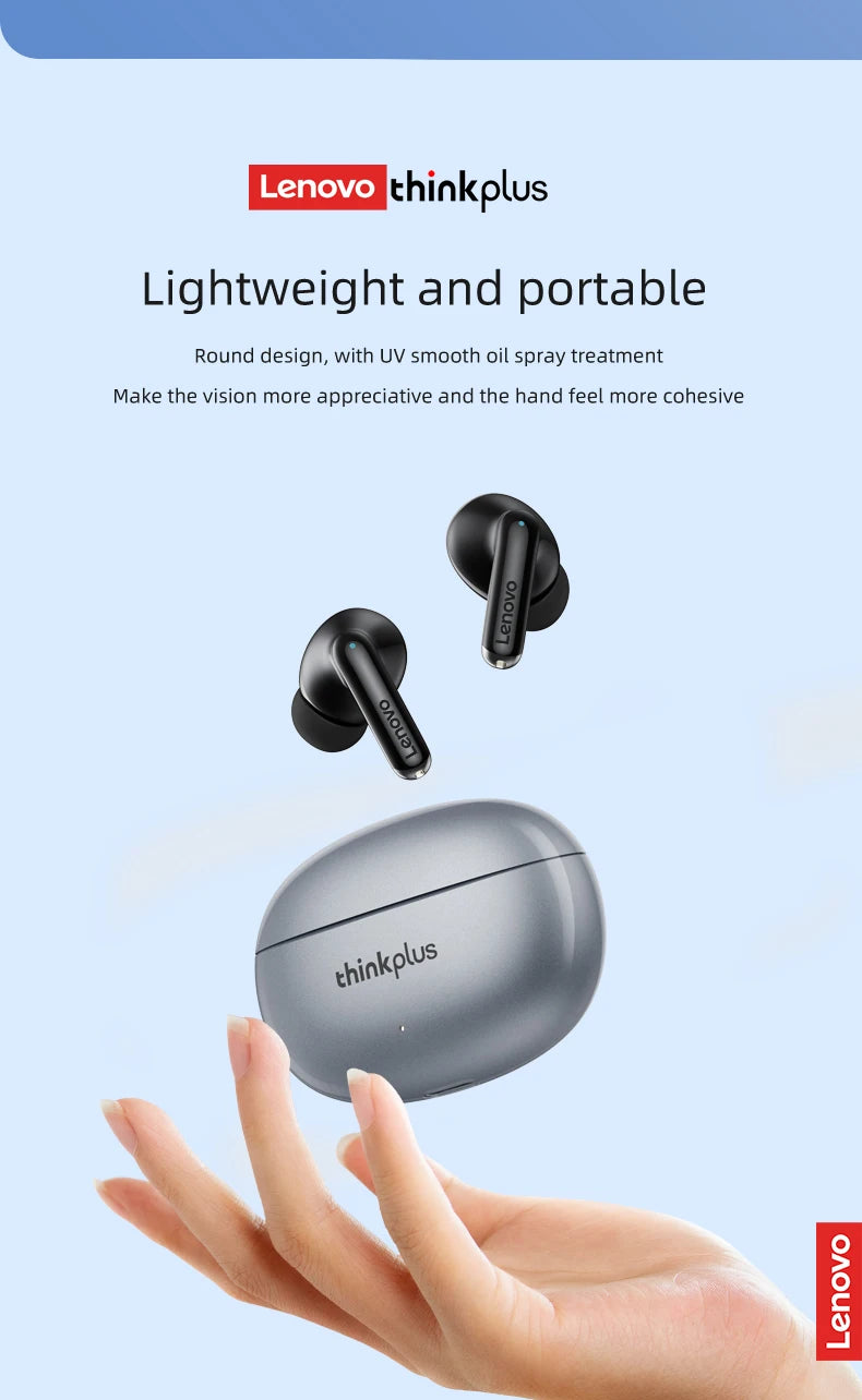 Lenovo Thinkplus XT88 in Ear Bluetooth Earphones with Dual Microphones, Stereo Noise Reduction, Bass HIFI Touch Earphones