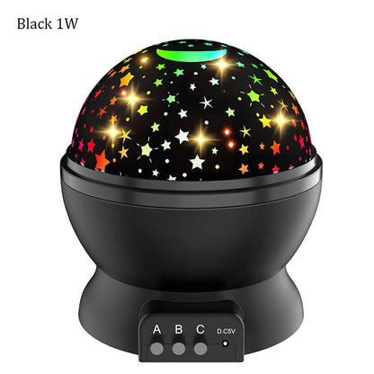 Star Projector Night Light Lamp Fun Gifts for Girls and Boys Rotating Star Sky Moon LED Lights Projector for Kids Bedroom Decor