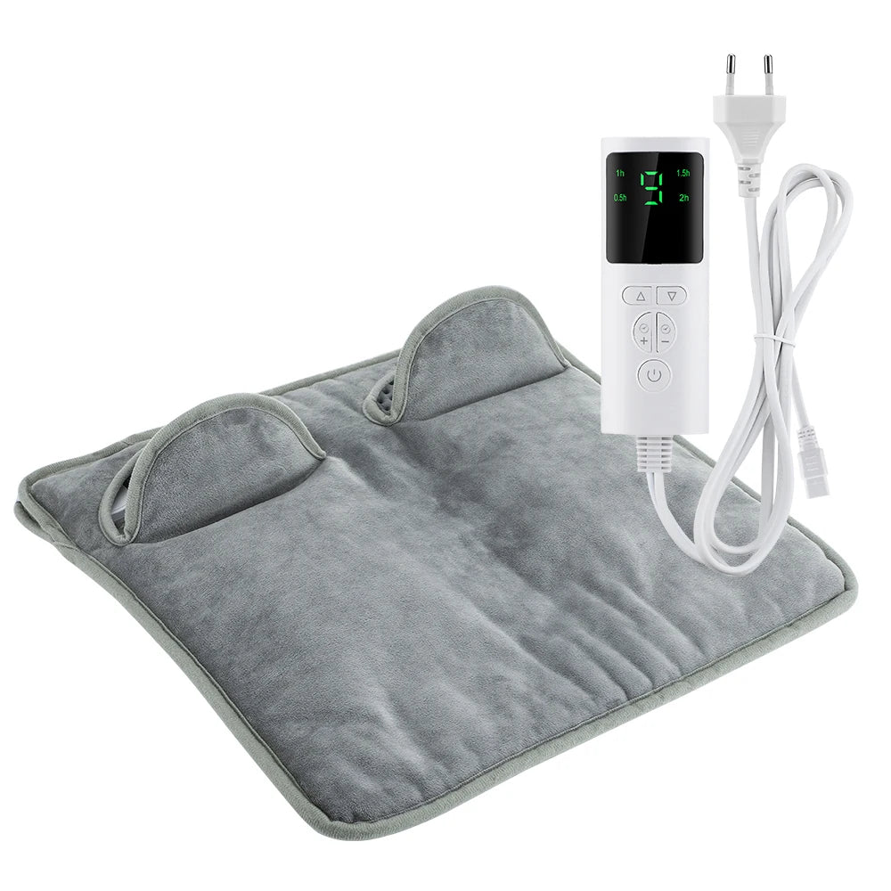 Electric Foot Heating Pad Washable Feet Warmer Heater Household Soft Plush Thermal Blanket Foot Warming Mat Home Office Bedroom