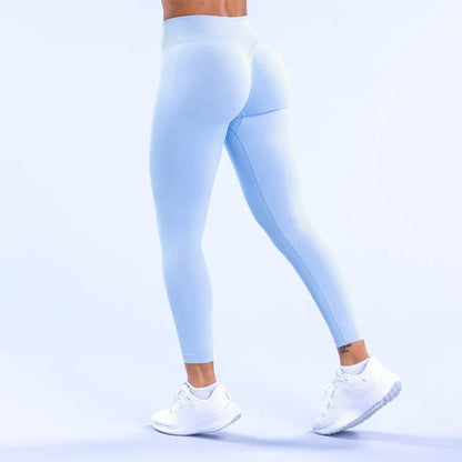 GYM DFYNE Women's Anti-Impact Leggings Seamless Yoga Leggings Elastic Tight Hip Fitness Leggings Low Rise Gym Sweatpants