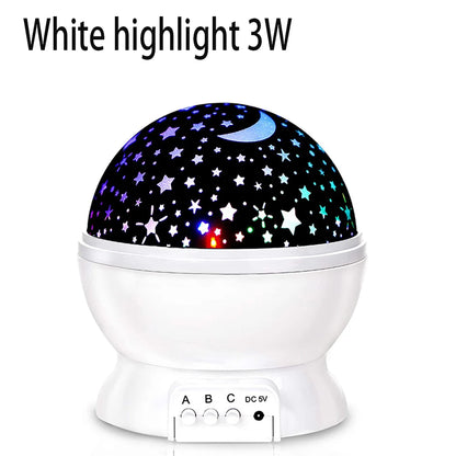 Star Projector Night Light Lamp Fun Gifts for Girls and Boys Rotating Star Sky Moon LED Lights Projector for Kids Bedroom Decor