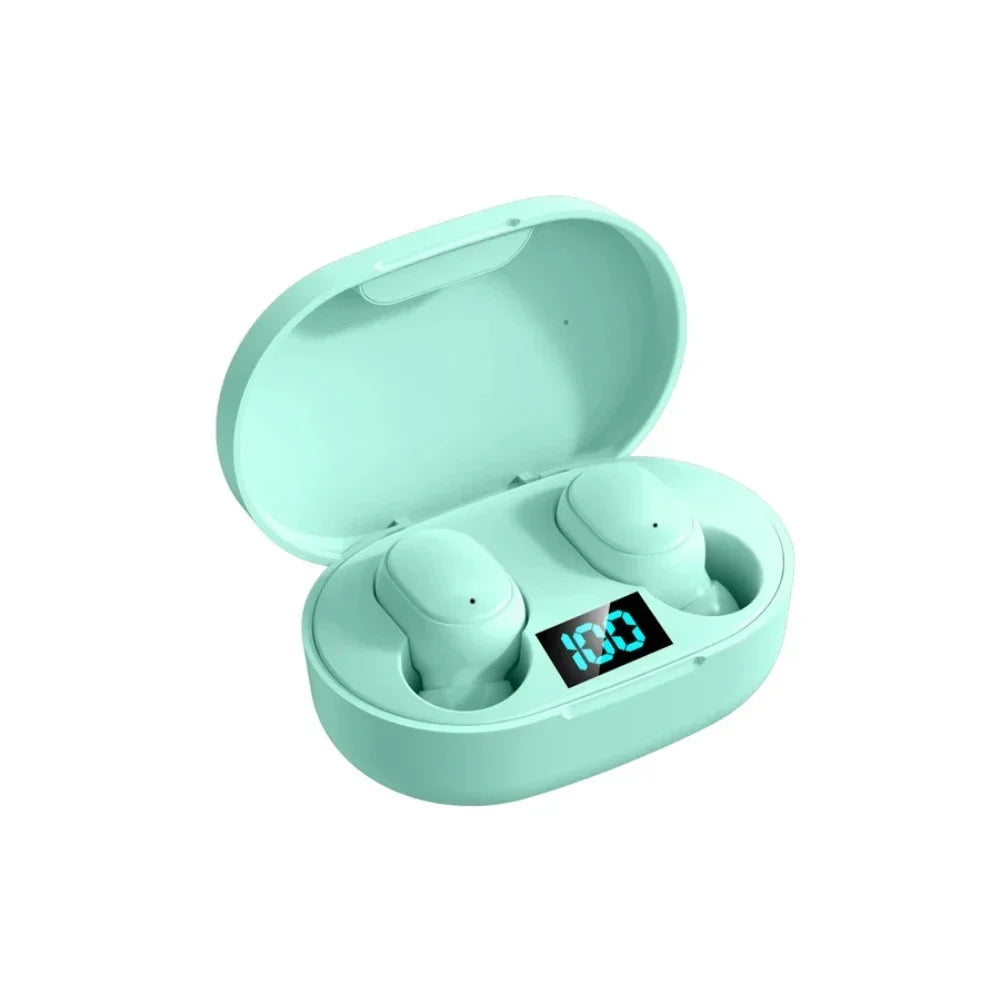 E6S Wireless Earbuds Noise Canceling Waterproof Ear Buds in-Ear Stereo Headphones with LED Display Charging Case