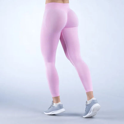 GYM DFYNE Women's Anti-Impact Leggings Seamless Yoga Leggings Elastic Tight Hip Fitness Leggings Low Rise Gym Sweatpants