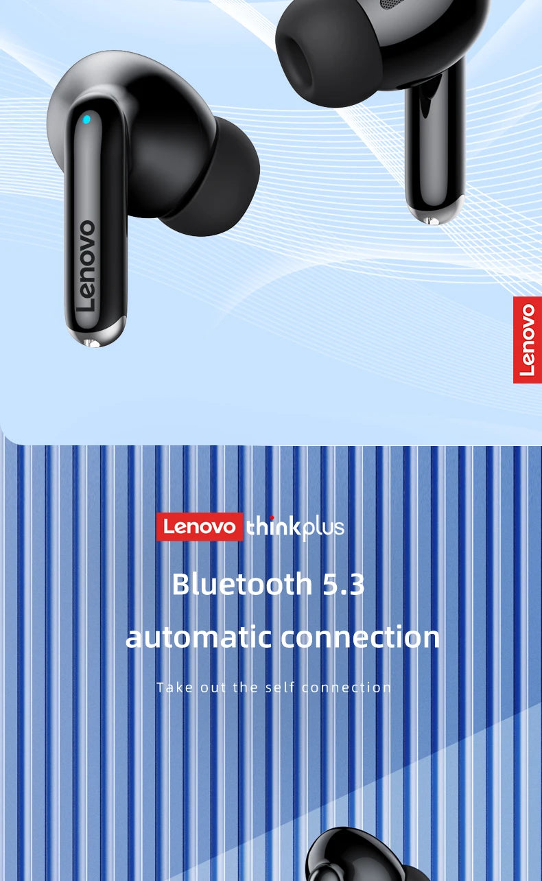 Lenovo Thinkplus XT88 in Ear Bluetooth Earphones with Dual Microphones, Stereo Noise Reduction, Bass HIFI Touch Earphones