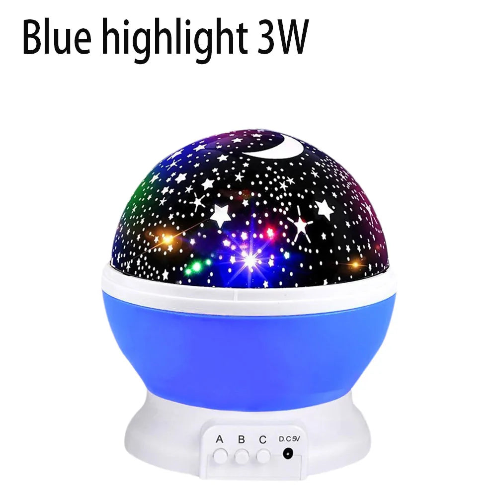 Star Projector Night Light Lamp Fun Gifts for Girls and Boys Rotating Star Sky Moon LED Lights Projector for Kids Bedroom Decor