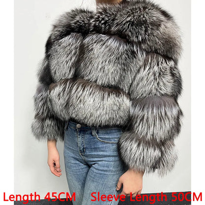 MAOMAOKONG Super Hot Winter Women Luxury Thick Real Raccoon Fur Coat Natural Fox Fur Jacket Plus Size Furry Jackets Female Vest