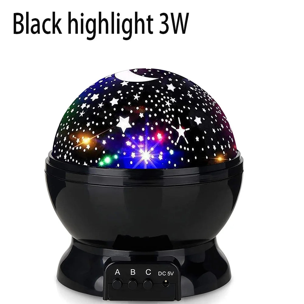 Star Projector Night Light Lamp Fun Gifts for Girls and Boys Rotating Star Sky Moon LED Lights Projector for Kids Bedroom Decor