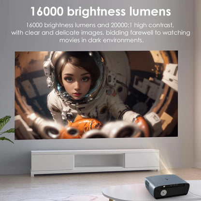 [Netflix Officially-Licensed] Android 11 4K Ultra HD Home Projectors for Movies Auto Focus and Keystone 1480 ANSI Projector