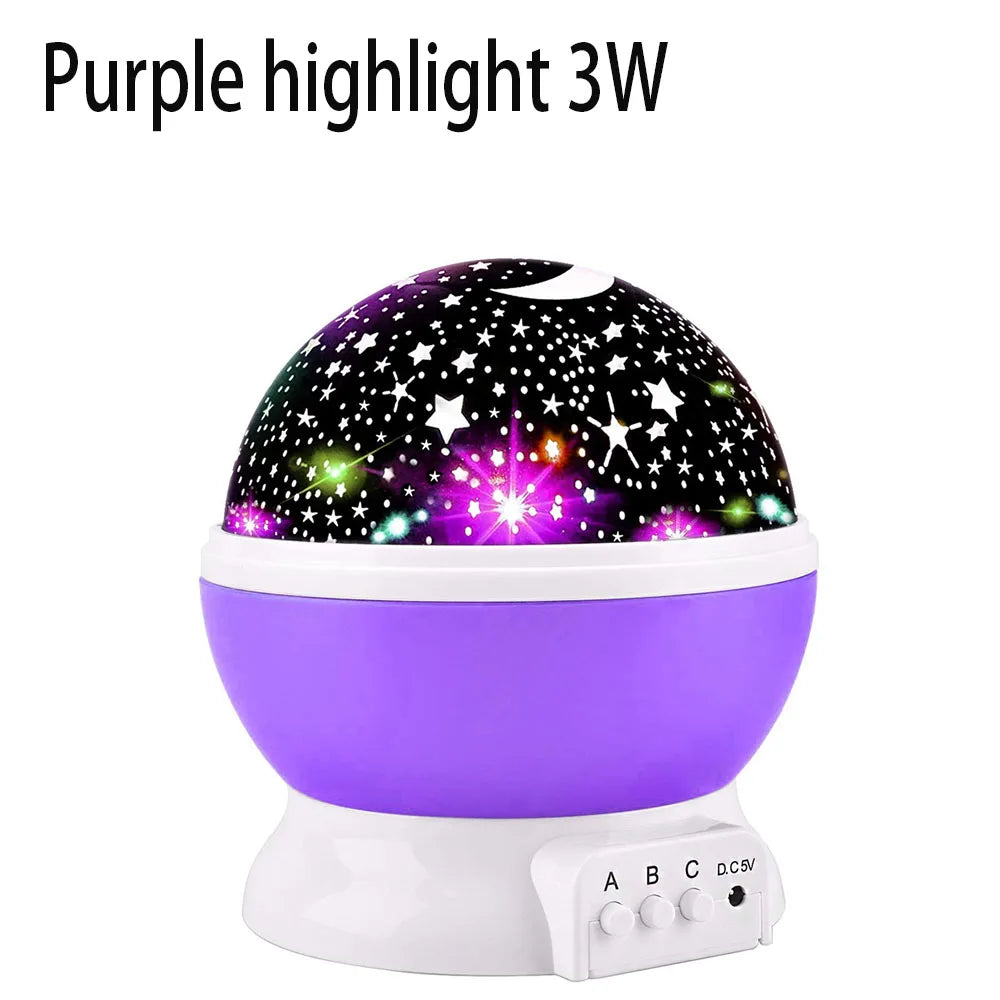 Star Projector Night Light Lamp Fun Gifts for Girls and Boys Rotating Star Sky Moon LED Lights Projector for Kids Bedroom Decor