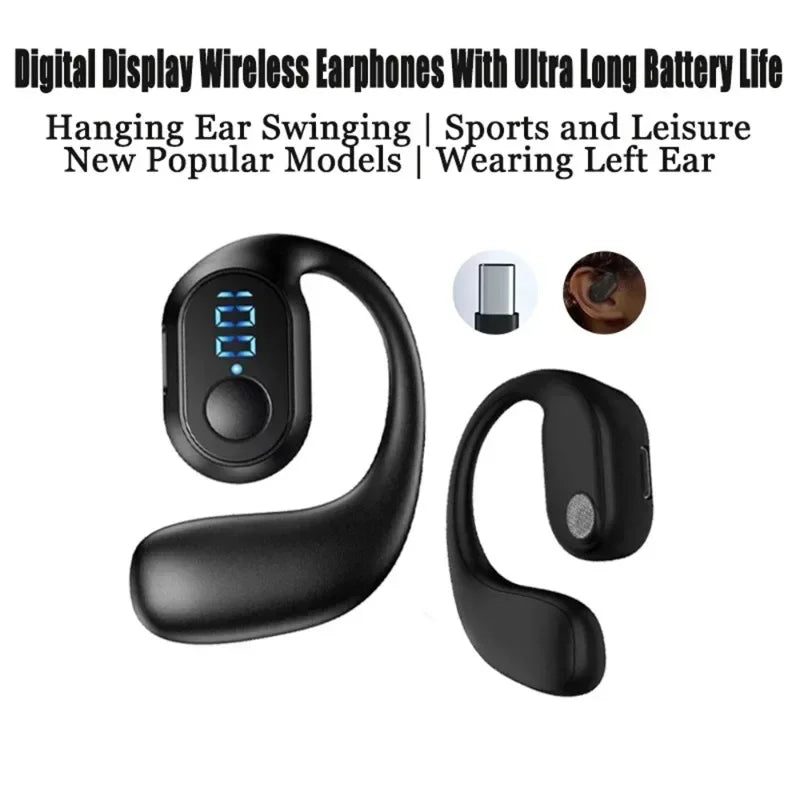 Bluetooth 5.3 Headphone TWS Wireless Ear Hook Earphone HiFi Stereo Noise Reduction Headset Waterproof Earbud for Huawi Xiami