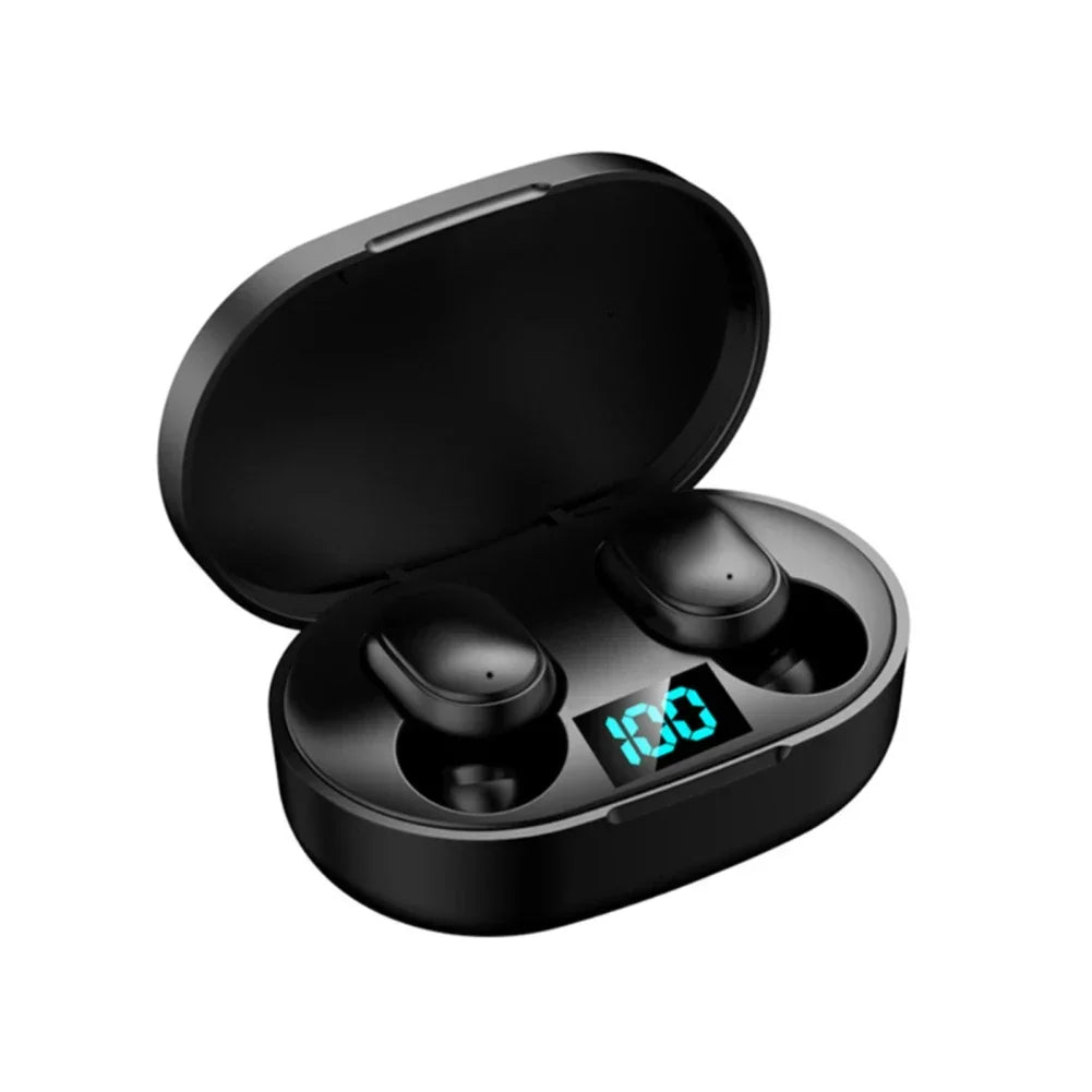 E6S Wireless Earbuds Noise Canceling Waterproof Ear Buds in-Ear Stereo Headphones with LED Display Charging Case